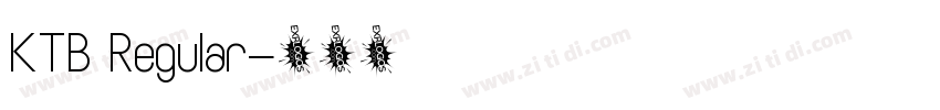 KTB Regular字体转换